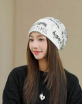 Adjustable Velvet Ripped Beanie