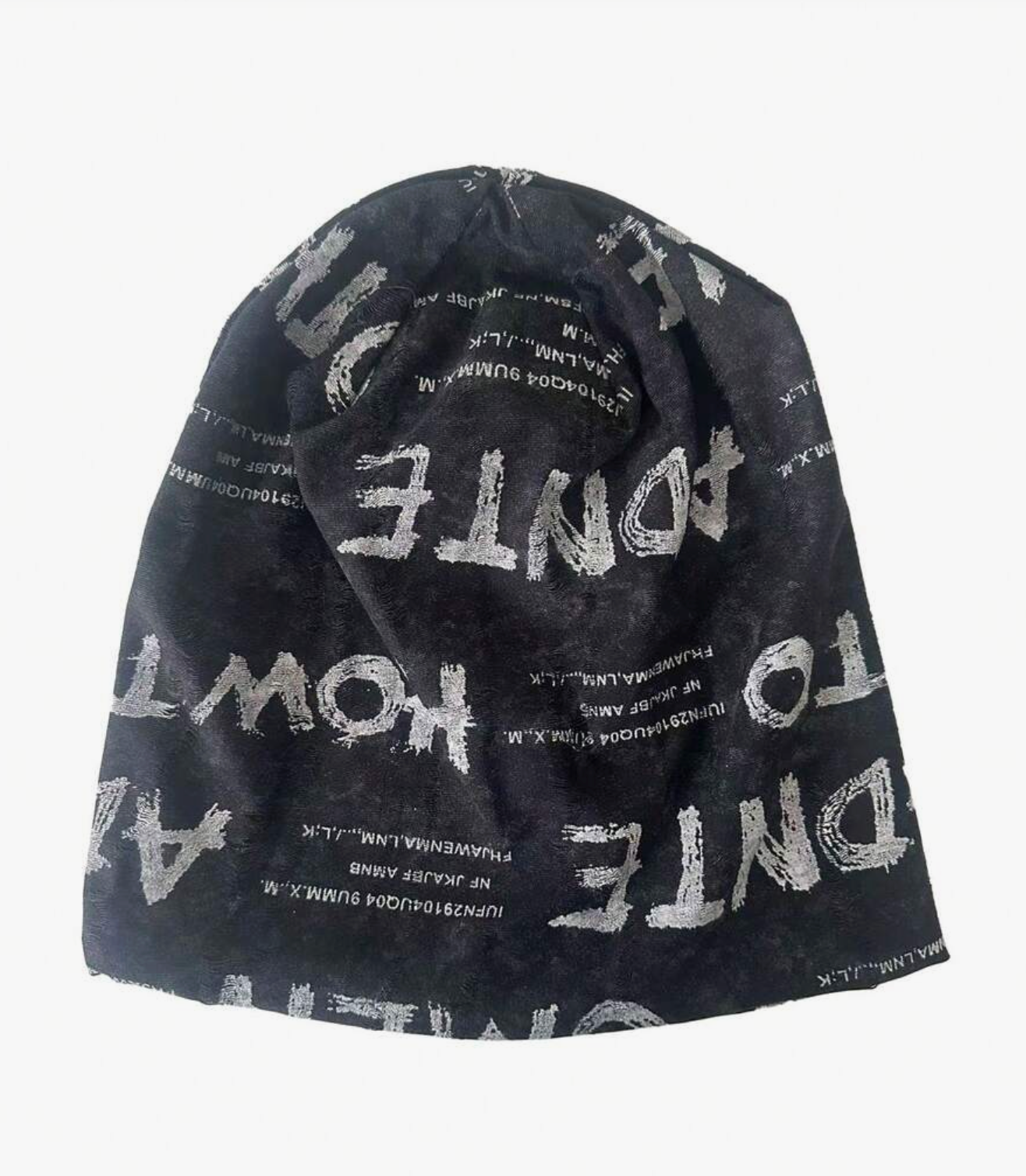 Adjustable Velvet Ripped Beanie
