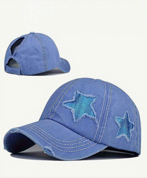 Adjustable Embroidered Star Cap