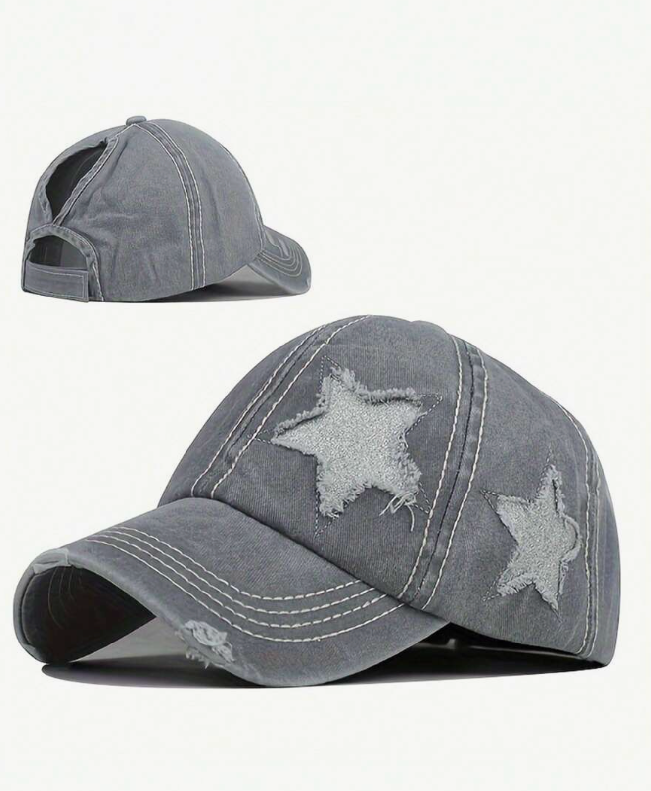 Adjustable Embroidered Star Cap