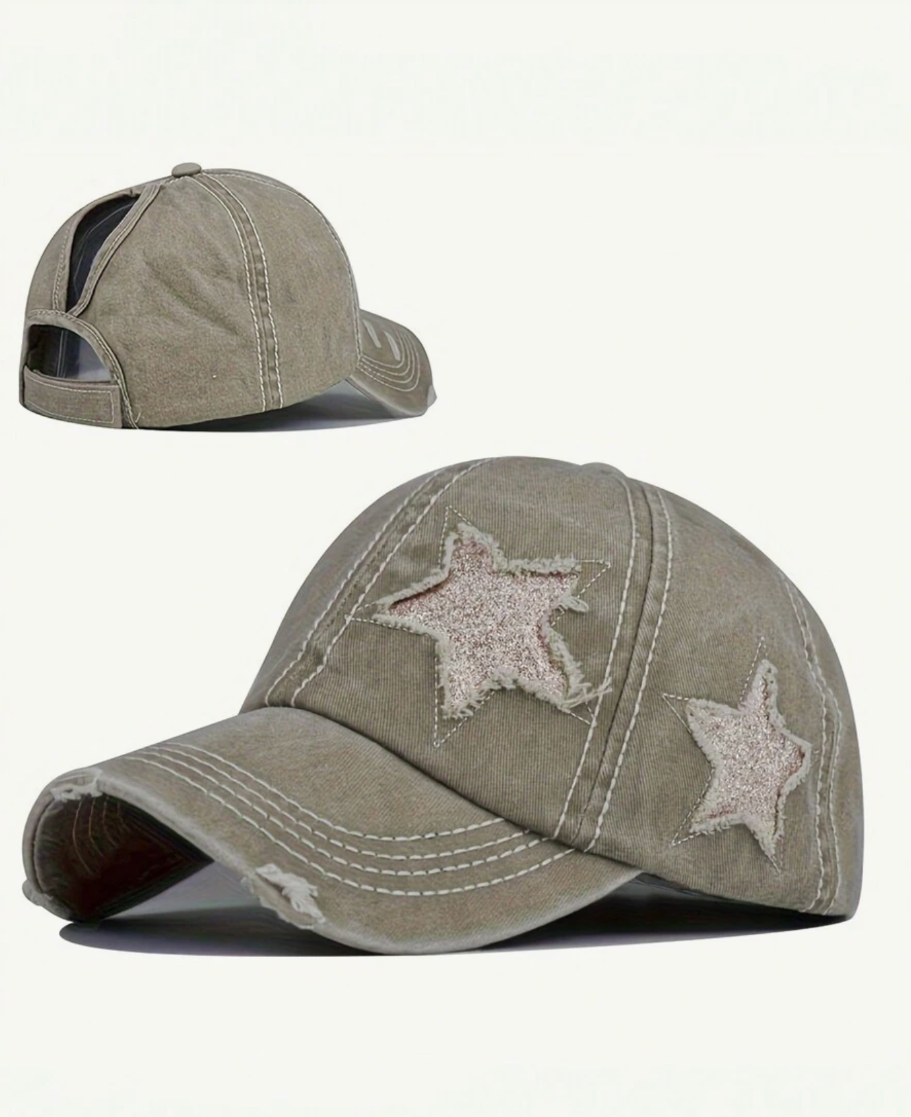 Adjustable Embroidered Star Cap