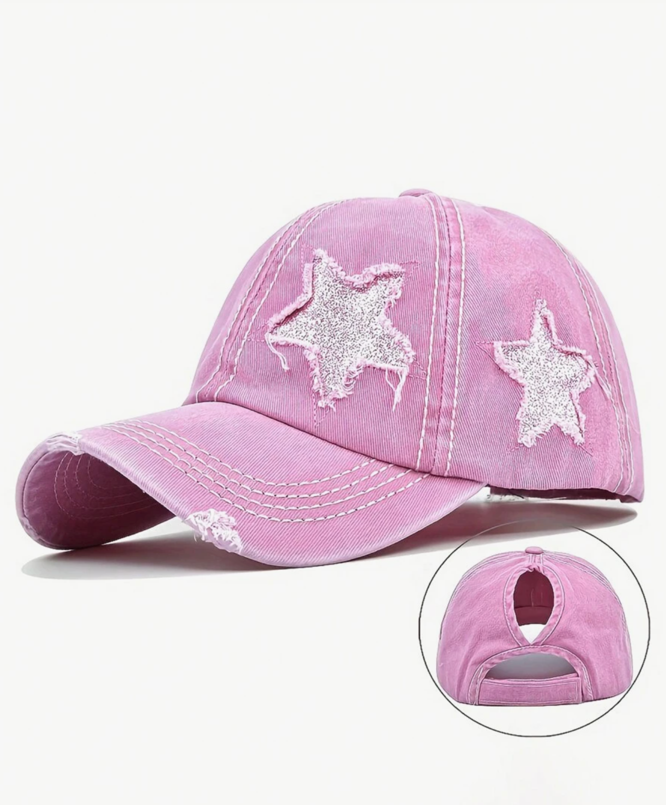Adjustable Embroidered Star Cap