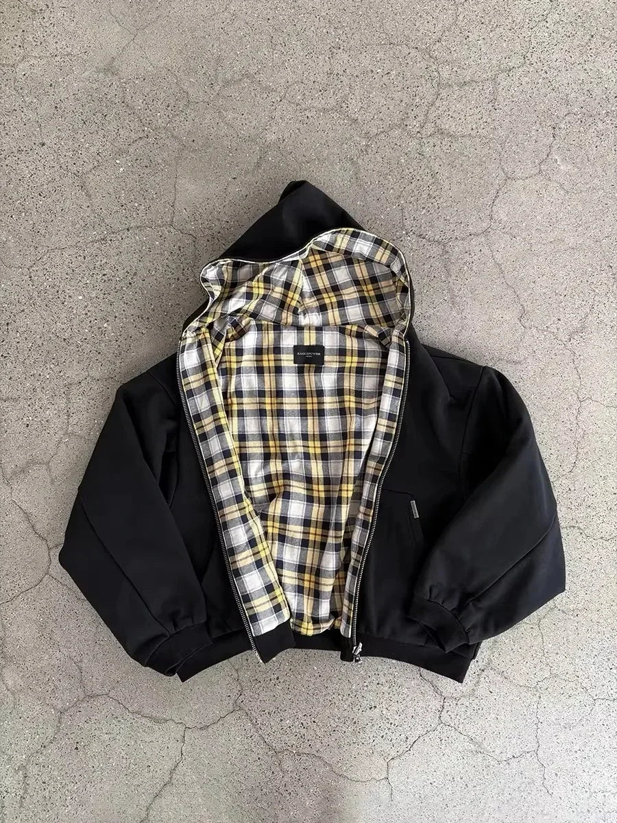 Goth Print Zip-Up