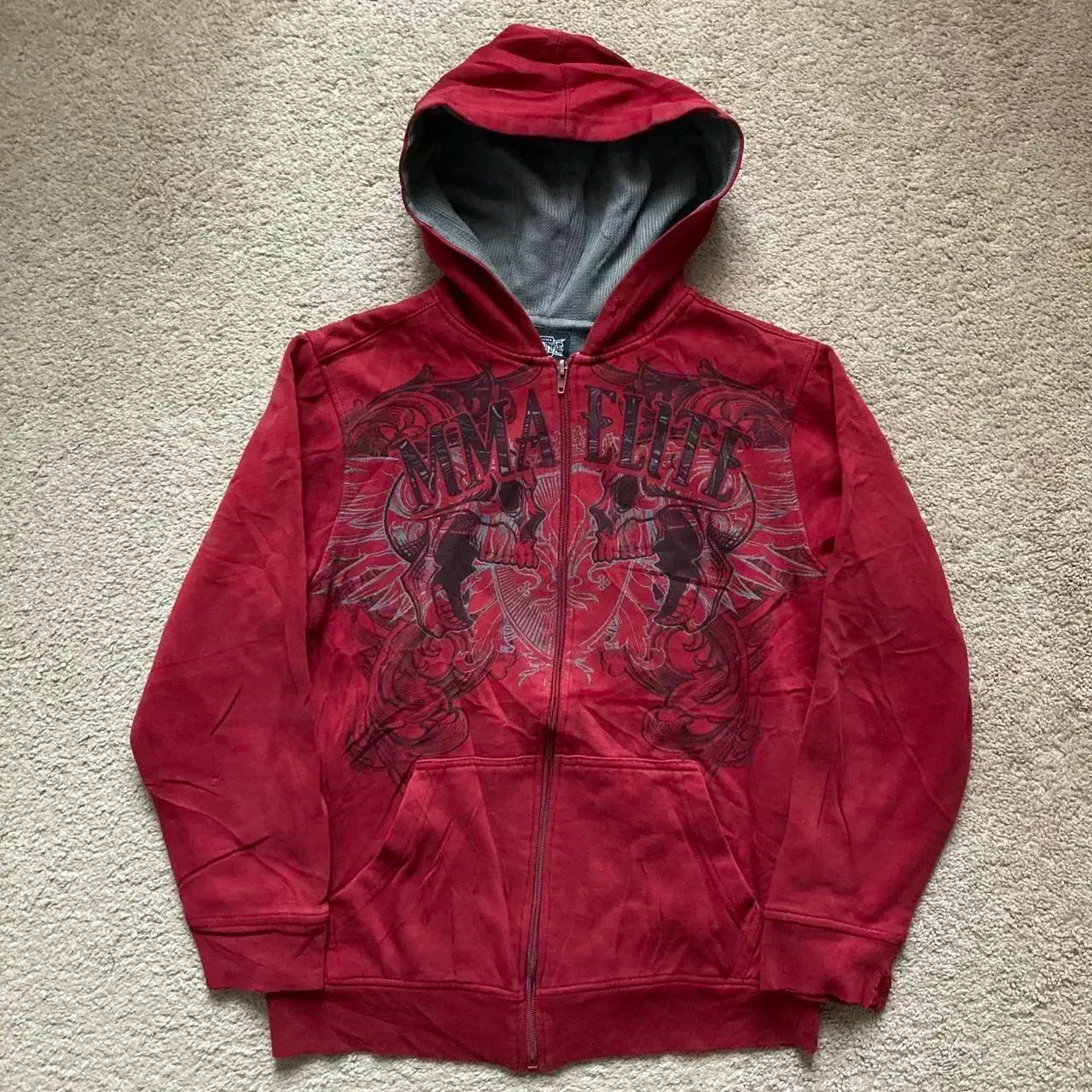 Goth Print Zip-Up